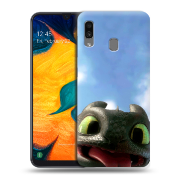 Силиконовый чехол на Samsung Galaxy A30 с принтом Как приручить дракона