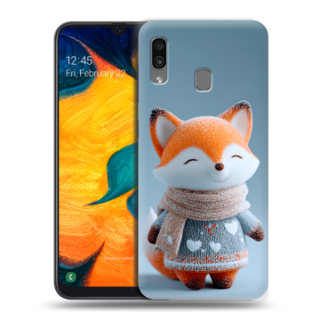 Силиконовый чехол на Samsung Galaxy A30 с принтом Лиса