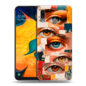 Силиконовый чехол на Samsung Galaxy A30 с принтом Модный принт