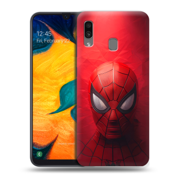 Силиконовый чехол на Samsung Galaxy A30 с принтом Spiderman Человек паук Силиконовый чехол на Samsung Galaxy A30 с принтом Spiderman Человек паук