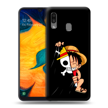 Силиконовый чехол на Samsung Galaxy A30 с принтом One Piece Ван Пис