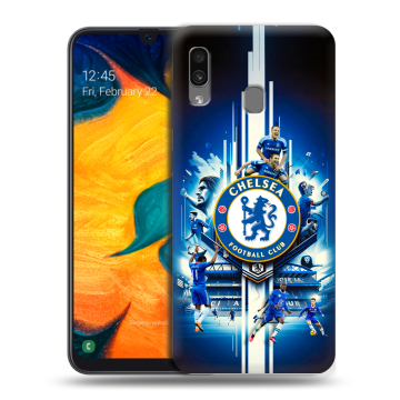 Силиконовый чехол на Samsung Galaxy A30 с принтом Chelsea Челси