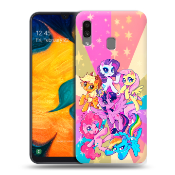 Силиконовый чехол на Samsung Galaxy A30 с принтом My little pony Дружба чудо Силиконовый чехол на Samsung Galaxy A30 с принтом My little pony Дружба чудо