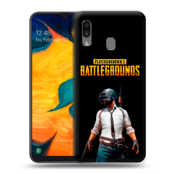 Силиконовый чехол на Samsung Galaxy A30 с принтом PUGB ПАГБ Силиконовый чехол на Samsung Galaxy A30 с принтом PUGB ПАГБ