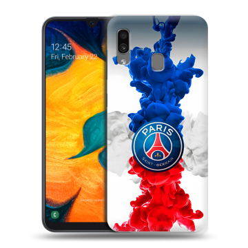 Силиконовый чехол на Samsung Galaxy A30 с принтом PSG ПСЖ