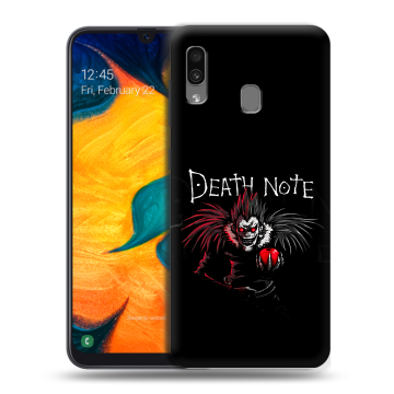 Силиконовый чехол на Samsung Galaxy A30 с принтом Death note Тетрадь смерти Силиконовый чехол на Samsung Galaxy A30 с принтом Death note Тетрадь смерти