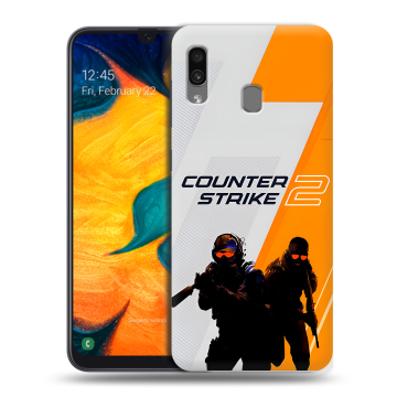 Силиконовый чехол на Samsung Galaxy A30 с принтом Counter Strike