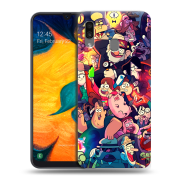 Силиконовый чехол на Samsung Galaxy A30 с принтом Gravity Falls Гравити Фолз