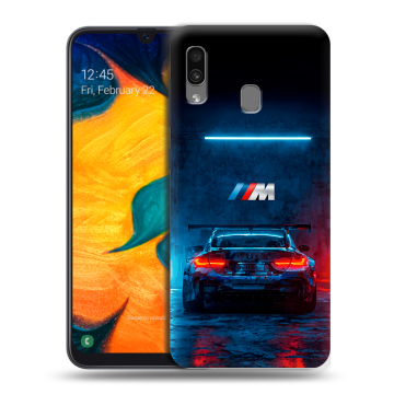 Силиконовый чехол на Samsung Galaxy A30 с принтом BMW БМВ Силиконовый чехол на Samsung Galaxy A30 с принтом BMW БМВ