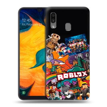 Силиконовый чехол на Samsung Galaxy A30 с принтом Roblox Роблокс Силиконовый чехол на Samsung Galaxy A30 с принтом Roblox Роблокс