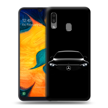 Силиконовый чехол на Samsung Galaxy A30 с принтом Mercedes Мерседес Силиконовый чехол на Samsung Galaxy A30 с принтом Mercedes Мерседес
