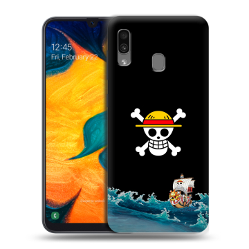 Силиконовый чехол на Samsung Galaxy A30 с принтом One Piece Ван Пис Силиконовый чехол на Samsung Galaxy A30 с принтом One Piece Ван Пис