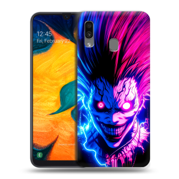 Силиконовый чехол на Samsung Galaxy A30 с принтом Death note Тетрадь смерти