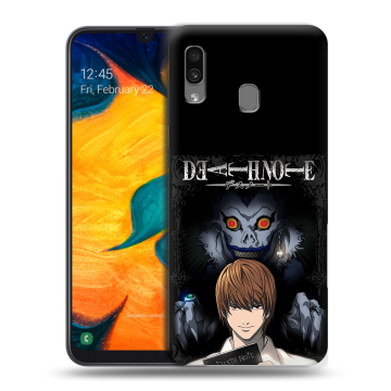 Силиконовый чехол на Samsung Galaxy A30 с принтом Death note Тетрадь смерти