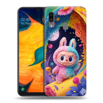 Силиконовый чехол на Samsung Galaxy A30 с принтом Labubu Лабубу Силиконовый чехол на Samsung Galaxy A30 с принтом Labubu Лабубу