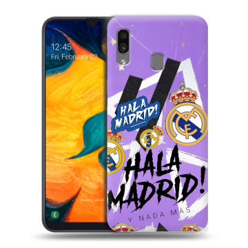 Силиконовый чехол на Samsung Galaxy A30 с принтом Real Madrid Реал Мадрид Силиконовый чехол на Samsung Galaxy A30 с принтом Real Madrid Реал Мадрид