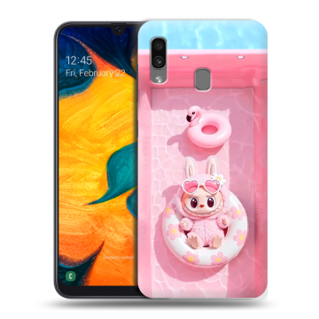 Силиконовый чехол на Samsung Galaxy A30 с принтом Labubu Лабубу Силиконовый чехол на Samsung Galaxy A30 с принтом Labubu Лабубу