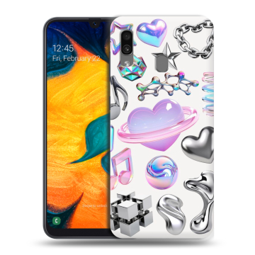 Силиконовый чехол на Samsung Galaxy A30 с принтом Y2K Силиконовый чехол на Samsung Galaxy A30 с принтом Y2K
