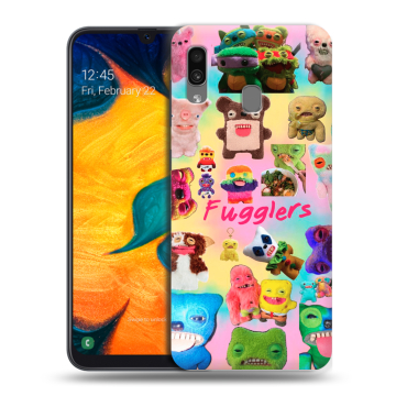 Силиконовый чехол на Samsung Galaxy A30 с принтом Флагер Fuggler