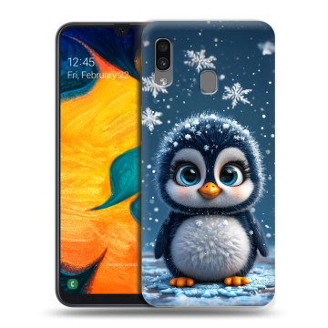 Силиконовый чехол на Samsung Galaxy A30 с принтом Новый год