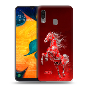 Силиконовый чехол на Samsung Galaxy A30 с принтом Новый год