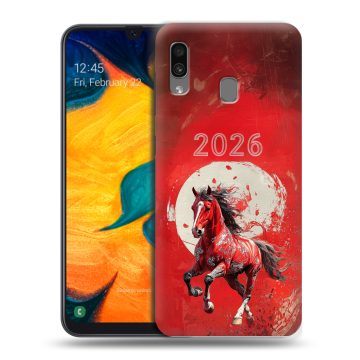 Силиконовый чехол на Samsung Galaxy A30 с принтом Новый год