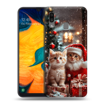 Силиконовый чехол на Samsung Galaxy A30 с принтом Новый год