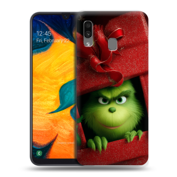Силиконовый чехол на Samsung Galaxy A30 с принтом Новый год