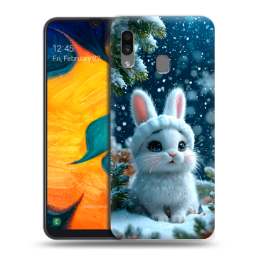 Силиконовый чехол на Samsung Galaxy A30 с принтом Новый год