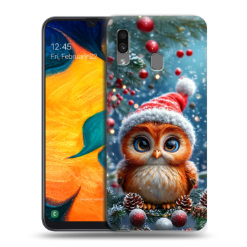Силиконовый чехол на Samsung Galaxy A30 с принтом Новый год