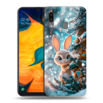 Силиконовый чехол на Samsung Galaxy A30 с принтом Новый год