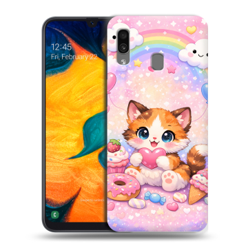 Силиконовый чехол на Samsung Galaxy A30 с принтом для девочек Силиконовый чехол на Samsung Galaxy A30 с принтом для девочек
