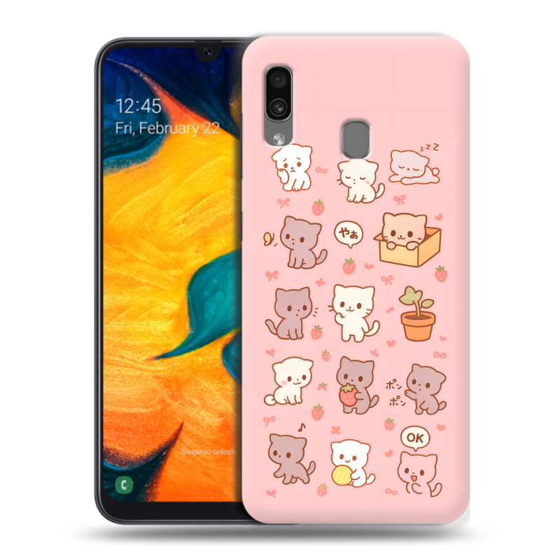Силиконовый чехол на Samsung Galaxy A30 с принтом Hello Kitty Хелоу Кити Силиконовый чехол на Samsung Galaxy A30 с принтом Hello Kitty Хелоу Кити