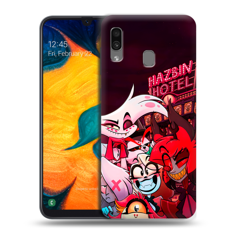 Силиконовый чехол на Samsung Galaxy A30 с принтом Hazbin Hotel Отель Хазбин Силиконовый чехол на Samsung Galaxy A30 с принтом Hazbin Hotel Отель Хазбин