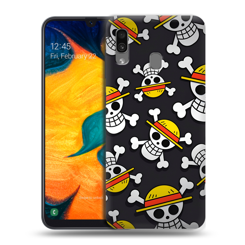 Силиконовый чехол на Samsung Galaxy A30 с принтом One Piece Ван Пис Силиконовый чехол на Samsung Galaxy A30 с принтом One Piece Ван Пис