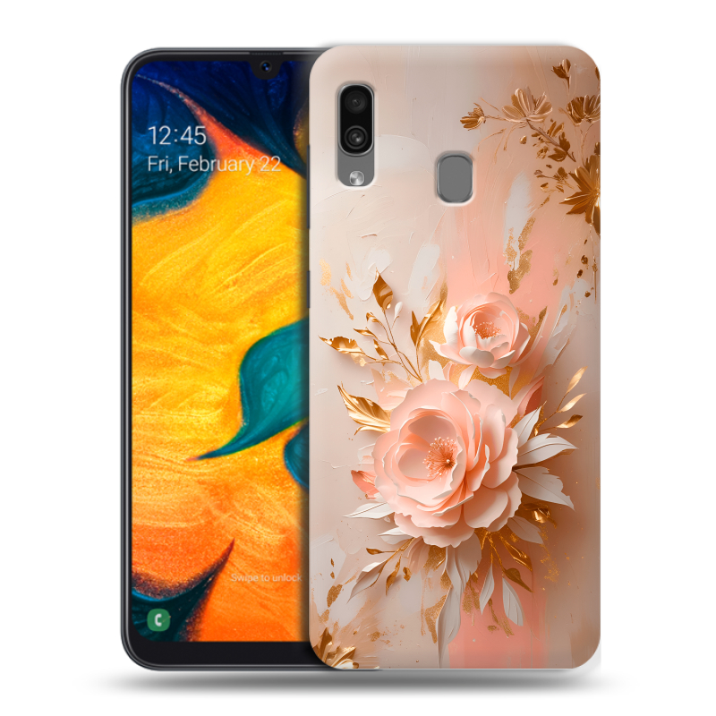 Силиконовый противоударный чехол на Samsung Galaxy A30 с принтом женский Силиконовый противоударный чехол на Samsung Galaxy A30 с принтом женский
