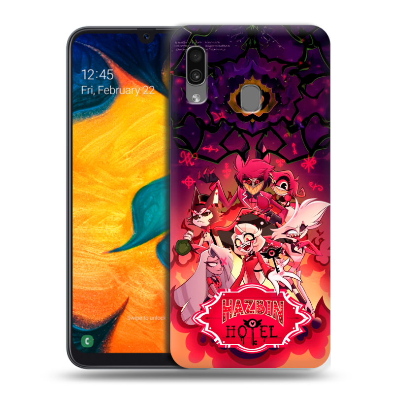 Силиконовый противоударный чехол на Samsung Galaxy A30 с принтом Hazbin Hotel Отель Хазбин Силиконовый противоударный чехол на Samsung Galaxy A30 с принтом Hazbin Hotel Отель Хазбин