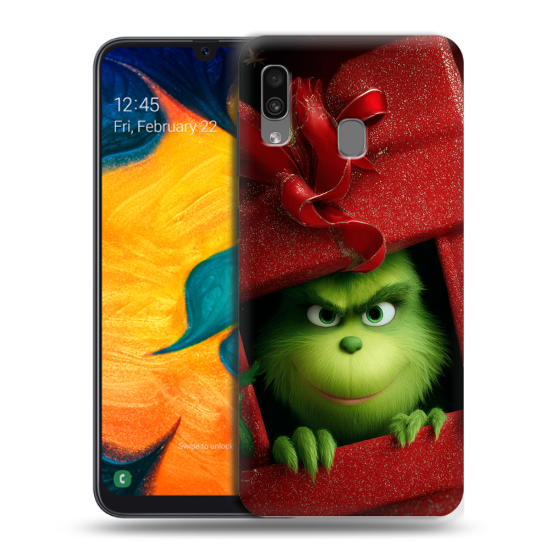 Силиконовый чехол на Samsung Galaxy A30 с принтом Новый год Силиконовый чехол на Samsung Galaxy A30 с принтом Новый год