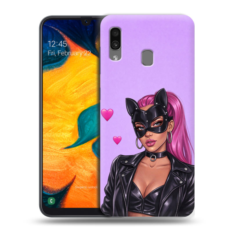 Силиконовый чехол на Samsung Galaxy A30 с принтом женский Силиконовый чехол на Samsung Galaxy A30 с принтом женский