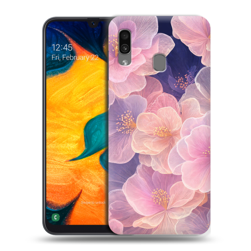 Силиконовый противоударный чехол на Samsung Galaxy A30 с принтом женский Силиконовый противоударный чехол на Samsung Galaxy A30 с принтом женский