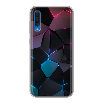 Силиконовый чехол на Samsung Galaxy A50 с принтом Геометрия неона Силиконовый чехол на Samsung Galaxy A50 с принтом Геометрия неона