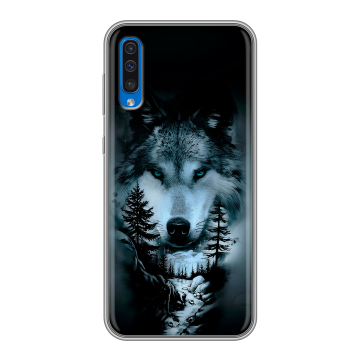 Силиконовый чехол на Samsung Galaxy A50 с принтом Лесной волк Силиконовый чехол на Samsung Galaxy A50 с принтом Лесной волк