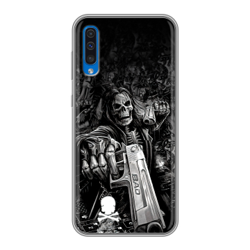 Силиконовый чехол на Samsung Galaxy A50 с принтом Скелет Силиконовый чехол на Samsung Galaxy A50 с принтом Скелет