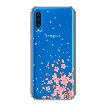 Силиконовый чехол на Samsung Galaxy A50 с принтом Ветка сакуры