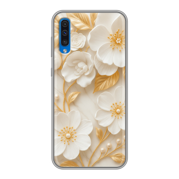 Силиконовый чехол на Samsung Galaxy A50 с принтом Цветы