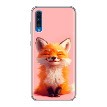 Силиконовый чехол на Samsung Galaxy A50 с принтом милая лиса