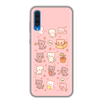 Силиконовый чехол на Samsung Galaxy A50 с принтом Hello Kitty Хелоу Кити