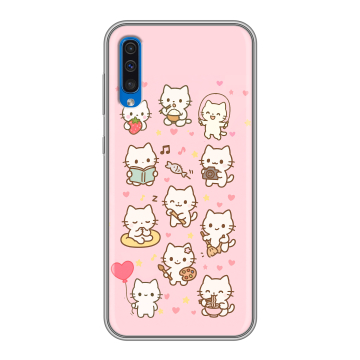 Силиконовый чехол на Samsung Galaxy A50 с принтом Hello Kitty Хелоу Кити
