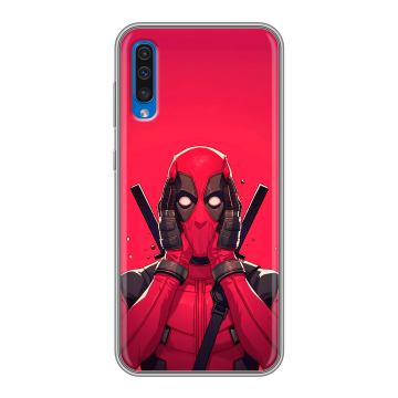 Силиконовый чехол на Samsung Galaxy A50 с принтом Дедпул Deadpool