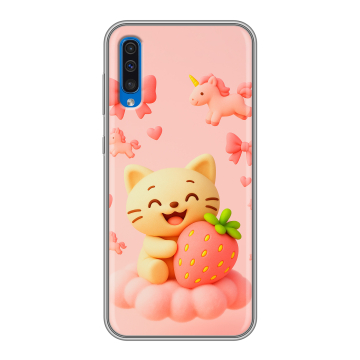 Силиконовый чехол на Samsung Galaxy A50 с принтом для девочек